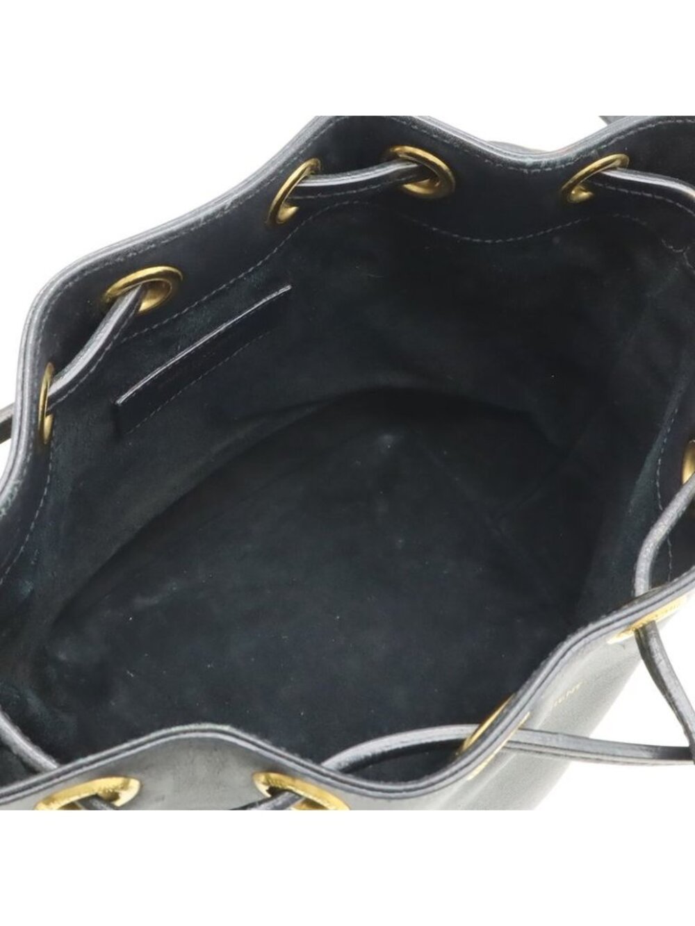 Saint Laurent Paris YSL Yves Emmanuel Bucket Bag 2-Way Shoulder Leather Black - Picture 5 of 9